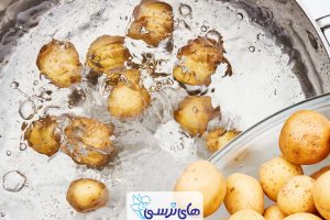 آب سیب زمینی برای سفیدی مو