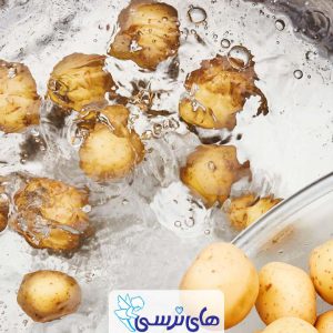 آب سیب زمینی برای سفیدی مو