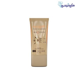 سان سیف MAQUISUN ضدآفتاب پودری و پرایمری50SPF بژ وانیلی 15N
