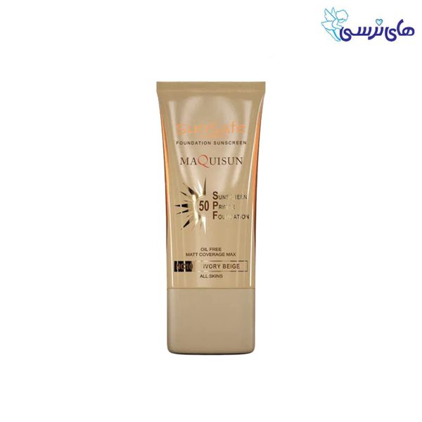 کرم ضد آفتاب سان سیف مدل Maquisun SPF 50 شماره NC10 حجم 40 میلی لیتر - بژ عاجی