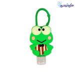 ژل ضد عفونی کننده دست مدل قورباغه با قابلیت اتصال به کیف