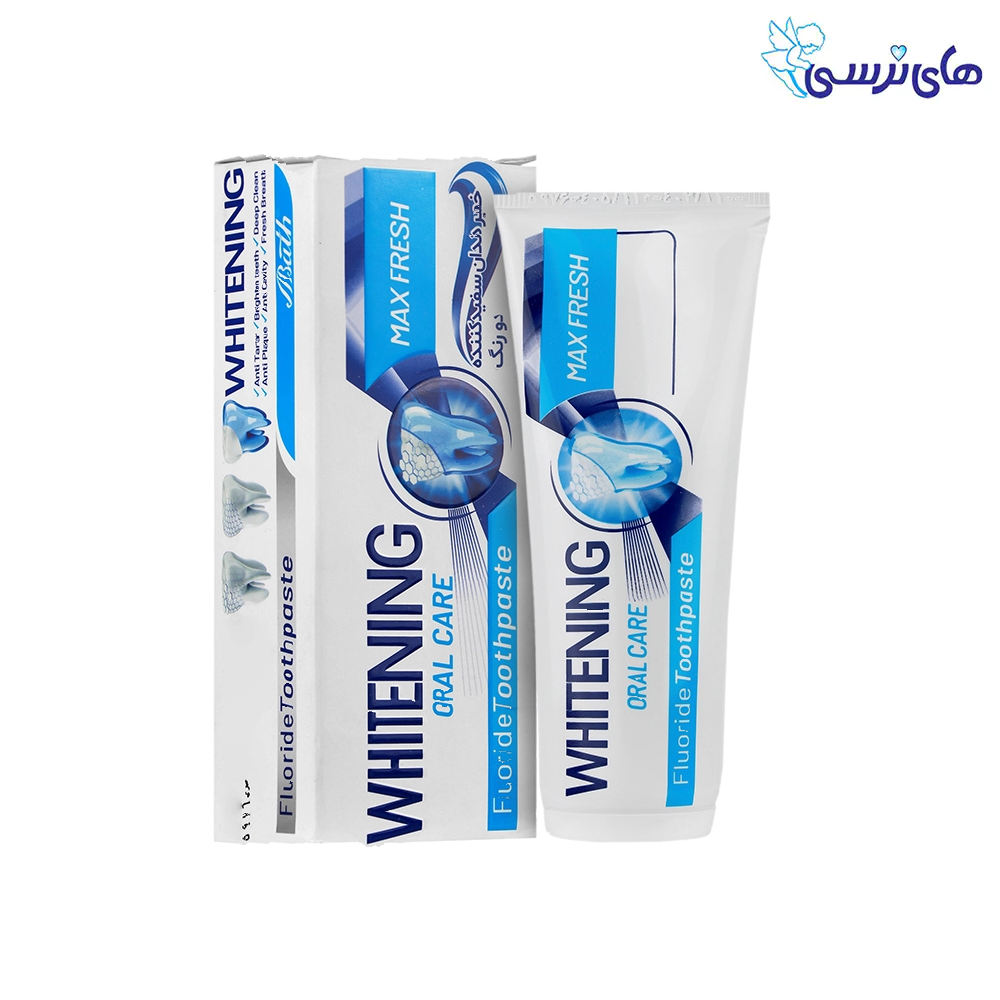 خمیردندان سفیدکننده دو رنگ مدل Whitening Oral Care Toothpaste